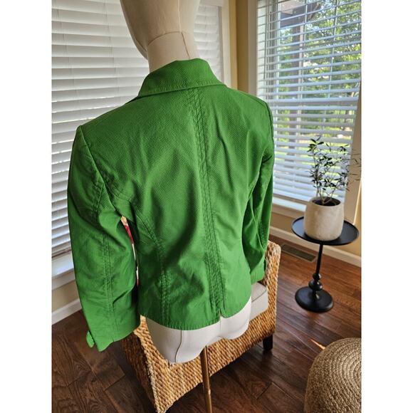 J. Crew Lime Green Cropped Blazer Women's MP Career Party/Cocktail - Picture 6 of 12